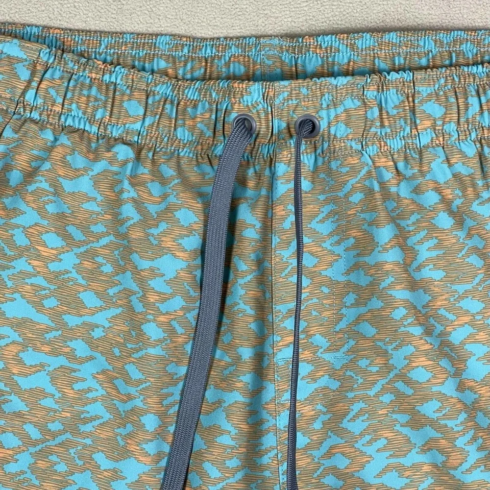 Prana Mens L Swim Trunks‎ Elastic Waist w Drawstring Pockets Lined Multicolor